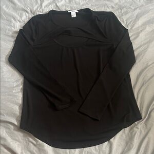 Black long sleeve Bar III top